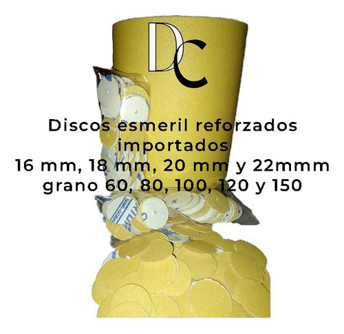 Discos Esmeril C/ Perforación P/ Podología X100 80 Granos 2