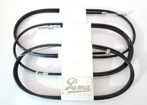 Motorcycle Puma 4 Series Clutch Accelerator Brake Cables 0