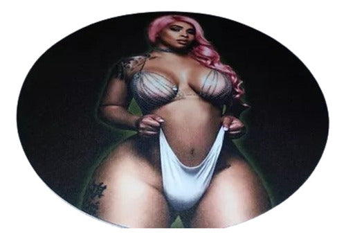 Hot Girl Morocha Bikini Blanca Slipmat Paño Suave Espuma 0