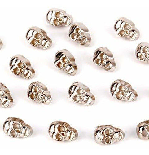 Rubyca 50 Skull Head Rapid Rivets and Studs - Silver 2