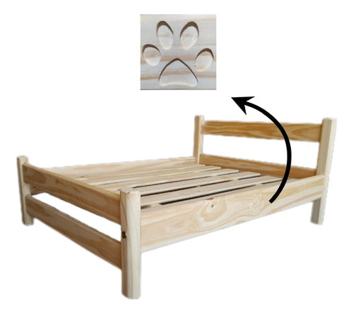 Generic Pet Bed in Pine Without Mattress - Excellent Quality 2