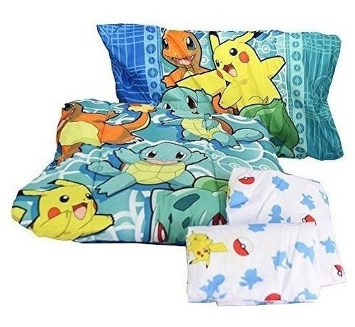 El Noroeste Company Pokemon Primera Starters Cama Individual 0