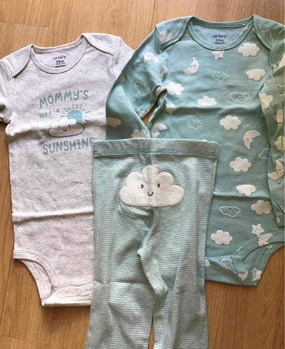 Carter's 3-Piece Set: Bodysuits and Pants for 24 Months Unisex 1