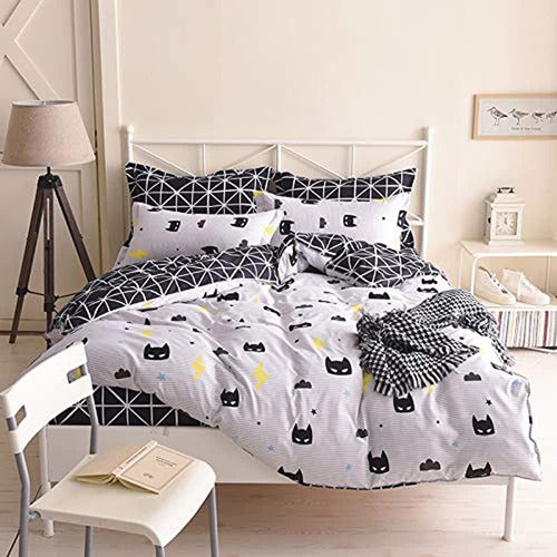 Vanson Black Bed Funda De Almohada Funda Nórdica Juego De Fu 2