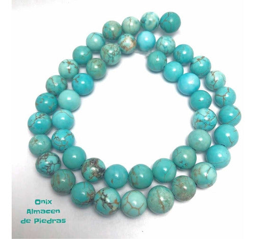 Turquoise Stone Pearls 8mm 2