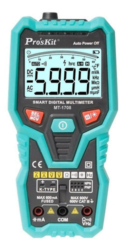 Multimeter Tester Smart Capacimeter Temp NCV Cat 3 Pro'sKit 1