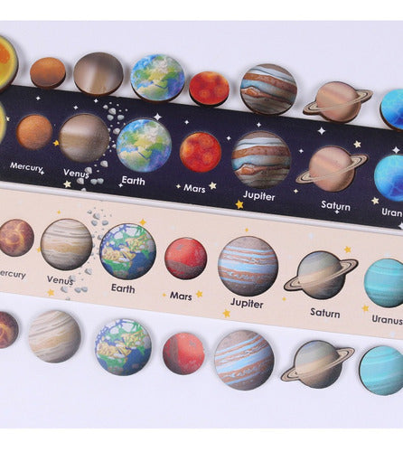 Wooden Planets Puzzle Educational Toy 6