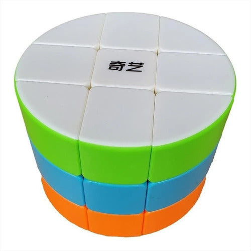 Qiyi Cubo Rubik Cylinder 3x3 Stickerless - Nuevo Original 3