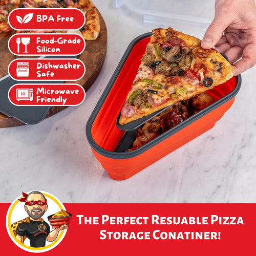 Contenedor De Pizza Reutilizable Con 5 Bandejas Ajustables, 1