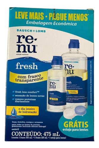 Liquido Para Lentes De Contacto Renu Fresh Pack Kit 457ml !! 0