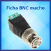 Genérica Pack X2 Fichas BNC Macho Para Cámara Seguridad Video Balun 5