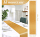 YMHPRIDE Golden Satin Table Runners Package of 12 | 12 x 72 Inches 1