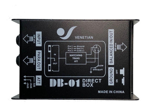 Venetian DP-01 Passive Direct Box DI DBP 1