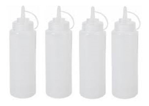 CL Pack of 4 Salsa Squeeze Bottles - Mustard, Mayonnaise, or Oils 5