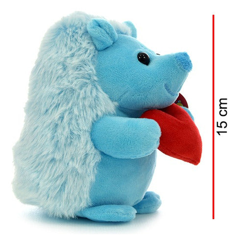 15cm Porcupine Plush with Heart - Phi Phi Toys 8