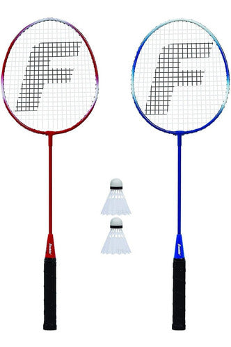 Franklin Sports 2 Player Badminton Set - 2 Racquets + 2 Shuttles 0