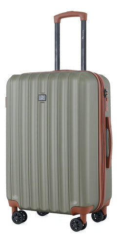 Medium 24-inch Expandable Hard Shell Suitcase with 4 360° Wheels and Built-in Lock - Elegant Design 20