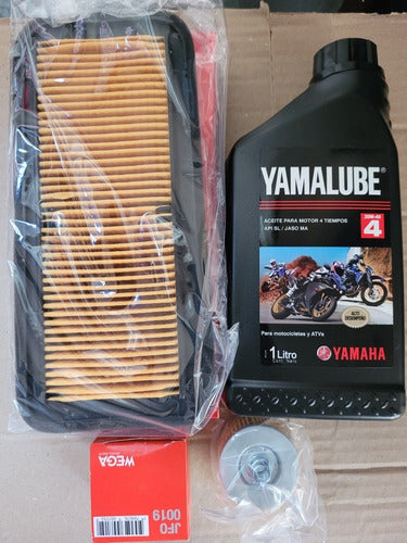 Wega Combo Oil Filter + Air Filter + Oil Yamaha FZ 16 Fi 1