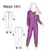 Pijama Onesie for Girls - Real Size Clothing Patterns Mold 1401 2