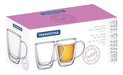 Tramontina Set 2 Tazas Te Cappuccino Café C Leche Vidrio Doble Samihome 1