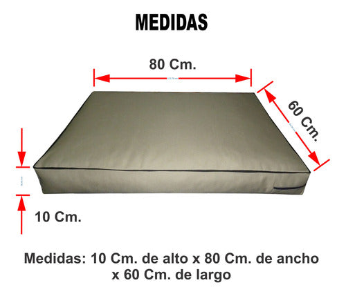 Nuestros Bartulos Anti-Tear Mattress 80x60x10 Cm for Dogs 1