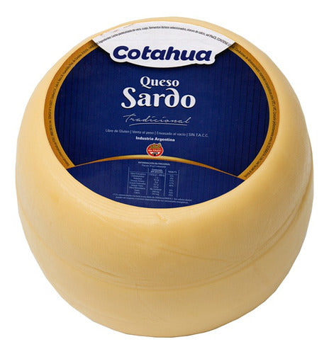 Queso Sin Tacc Sardo Cotahua Raggio Di Sole Horma 3 Kg Aprox 0