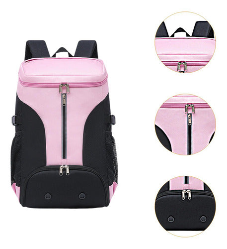 Mochila De Badminton, Bolsa Esportiva Multifuncional, Rosa 2