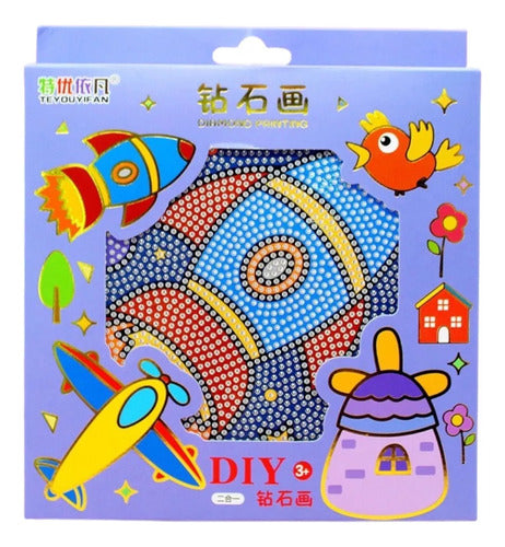 LC Diamond Painting Kit Rocket 18 X 18 0