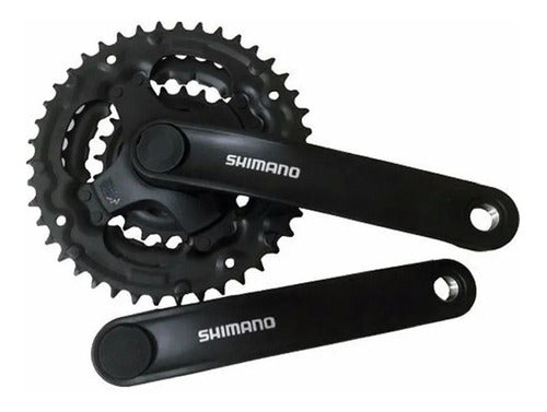 Shimano FC-TY301 Triple Chainring 48-38-28t 175mm Square Taper Tauro Bike 0