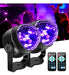 Litake Luz Negra Uv Para Fiesta Brillante, 6 W, Luces Estrob 1