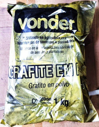 Kit 2kg Grafite Em Pó Vonder Lubrif. Sementes Agrilcultura 2