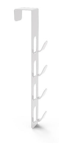 Hanging Door Coat Rack White/Black | Mite 0