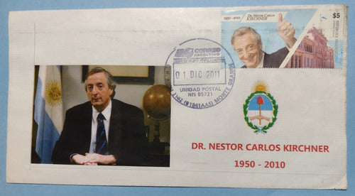 Sobre Con Estampilla Homenaje A Néstor Kirchner Año 2011 0