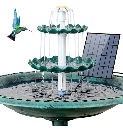 Aisitin 3 Baño De Pájaro Escalonado Con Bomba Solar De 2.5w, 0