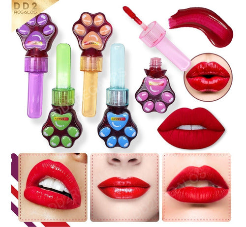 Fashion Labial Bálsamo Tinta Lip Gloss Larga Duracion Tint Colores 1