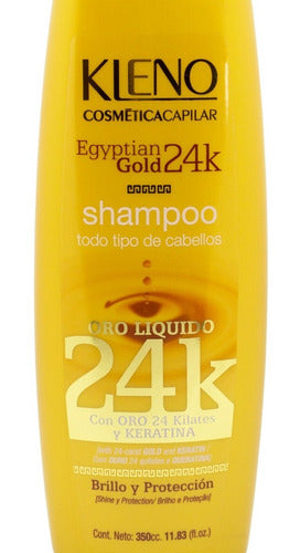 Kleno Egyptian Gold 24K Shampoo Brillo Y Proteccion 350ml 1