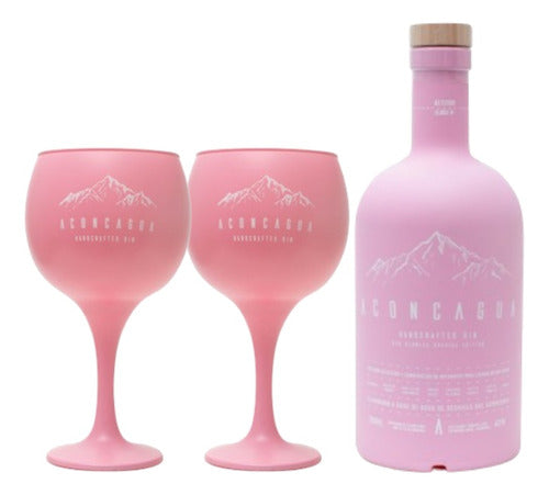 Aconcagua Gin Red Berries 750ml + 2 Gift Glasses Combo 0