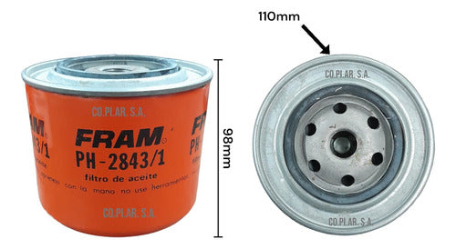 Fram Filtro De Aceite Fiat 125 128 1100 1