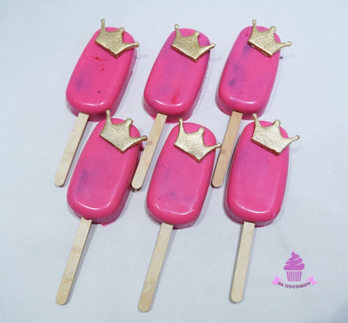 SS GOURMET Icepops Paleta De Torta Princesa Corona- Mesa Dulce Tematica 0