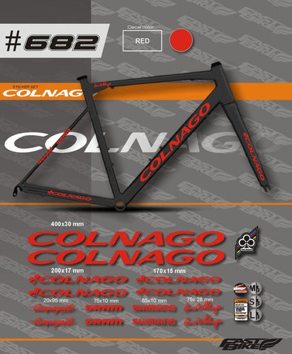 Calco Set De Cuadro Colnago Campagnolo Sram 5