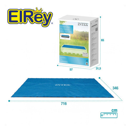 Cobertor Solar Intex Piscina Estructural 732x366 Cm - El Rey 1