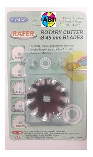 Rafer Replacement Wavy Rotary Cutter 45mm 0