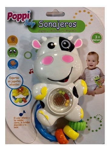 Interactive Animal Rattle Toy with Lights and Sounds for Babies 5