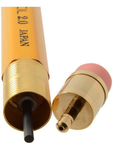 OHTO Wood Sharp Mechanical Pencil Yellow 2.0 mm Point 3