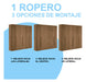 Ropero Armario Placard 6 Puertas 4 Cajones 5 Estantes Jatoba 4