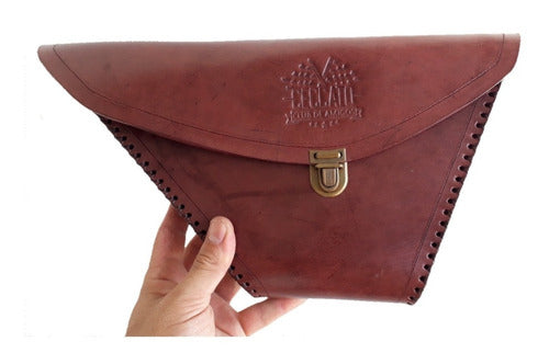 Handmade Leather Saddlebag Pouch Zanella Ceccato 150 Coffee 12