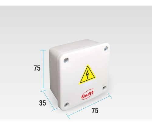 IP65 Waterproof Junction Box PVC Balun CCTV 75x75x35mm 1