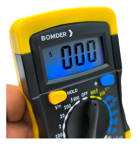 Multimetro Portatil Digital  Profissional Bomder Bom-6009 4