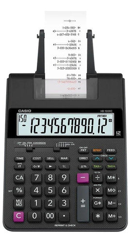 Casio HR-100RC Black 12-Digit Large Print Calculator 0