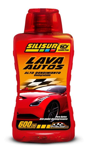 Premium Car Wash Shampoo Silisur 600cc Pack of 12 1